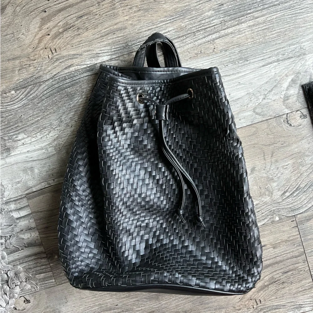 Faux Leather Backpack
